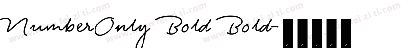 NumberOnly Bold Bold字体转换